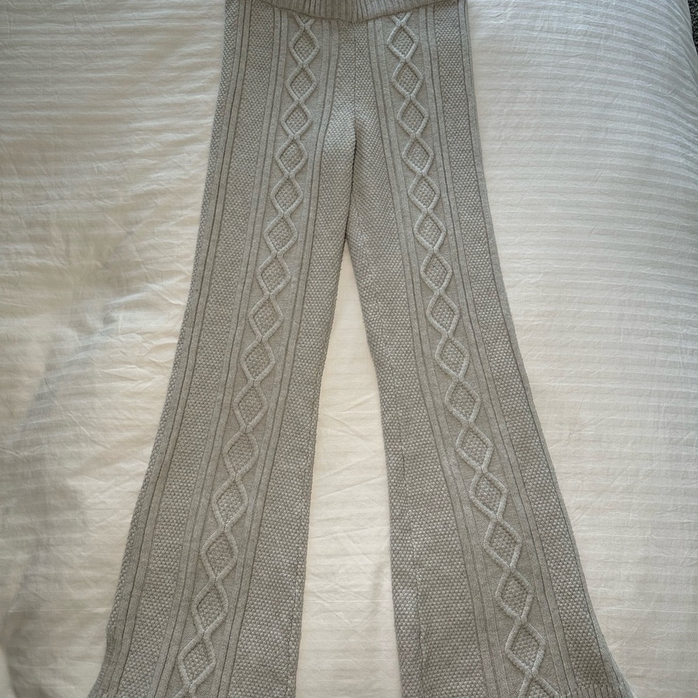 Wild Fable Gray Cable Knit Pants